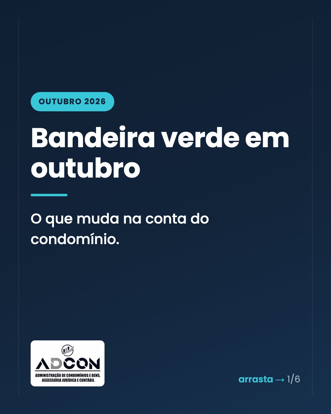 Bandeira verde em outubro: o que muda na conta de energia do condomínio — card 1