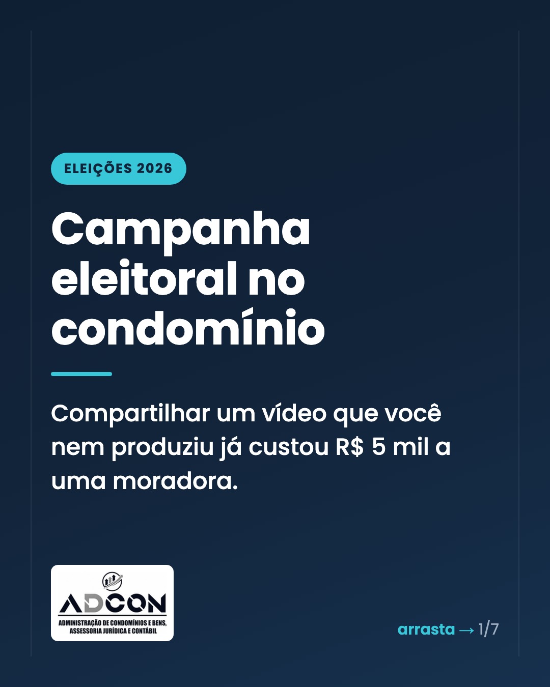 Campanha eleitoral no condomínio: encaminhar é publicar — card 1