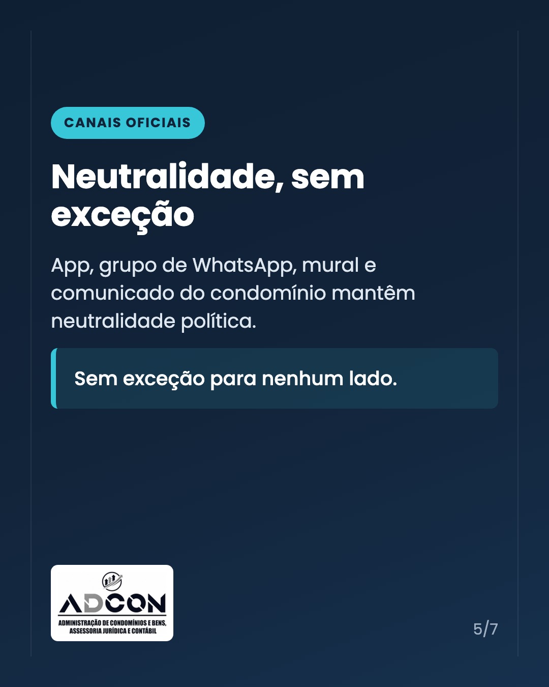 Campanha eleitoral no condomínio: encaminhar é publicar — card 5