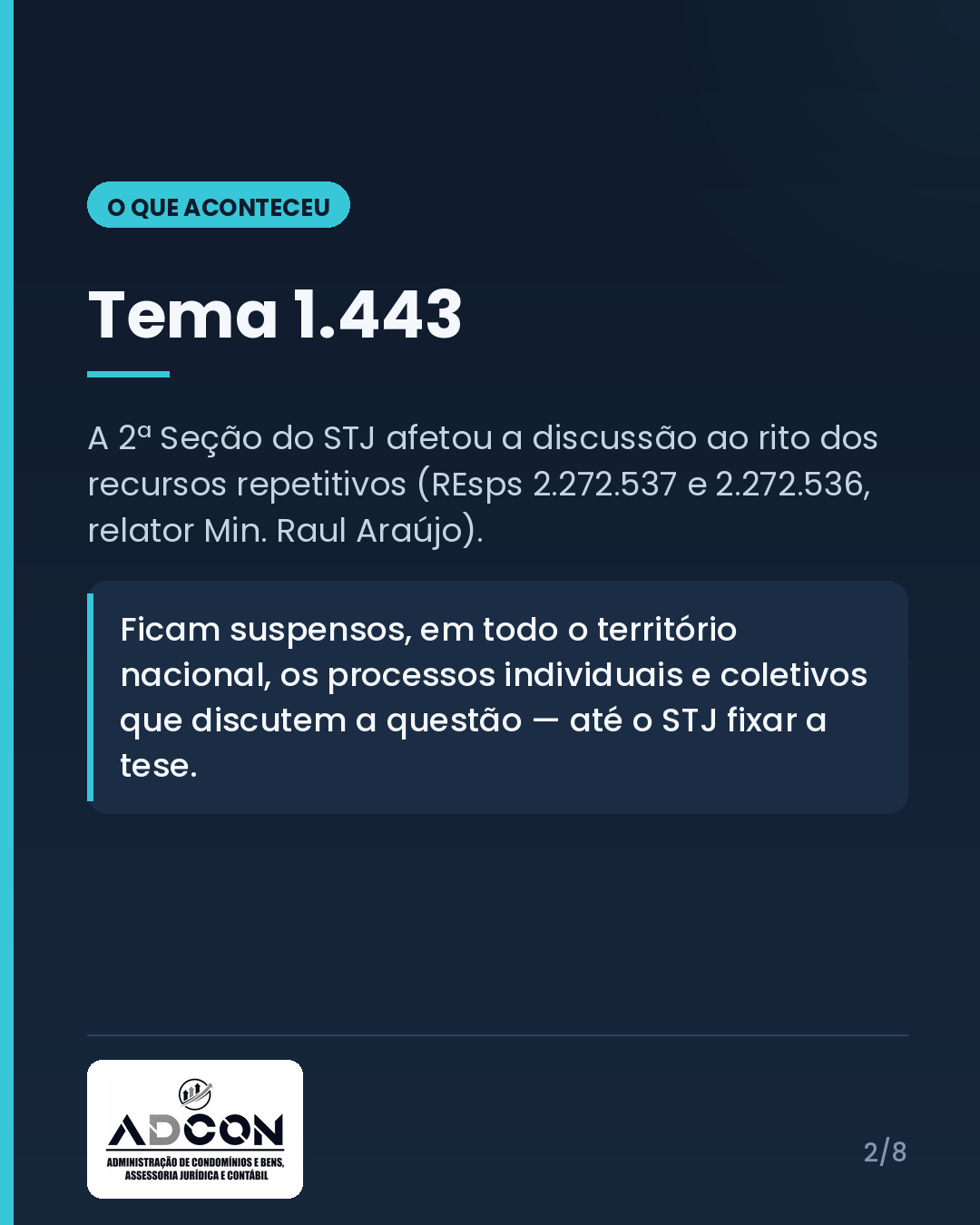 STJ suspende todas as ações sobre aluguel por temporada em condomínio: o que muda (e o que não muda) — card 2